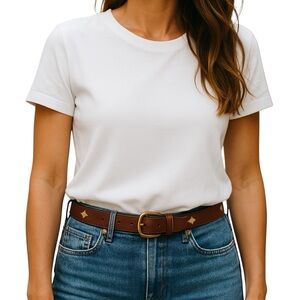 Liz Claiborne Genuine Leather Belt Brown Size L